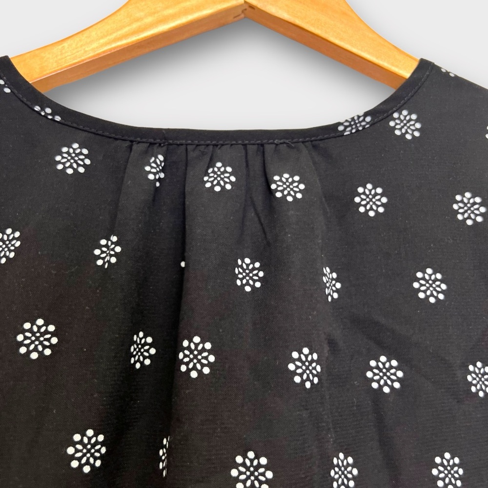 Fun2fun | Black Polyester Floral Pattern Blouse |… - image 4